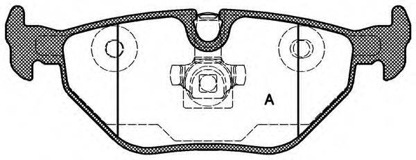 OPEN PARTS BPA026540 Комплект гальмівних колодок, дискове гальмо