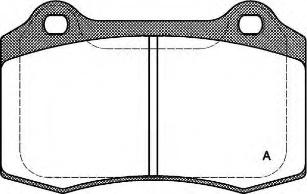 OPEN PARTS BPA043430 Комплект гальмівних колодок, дискове гальмо