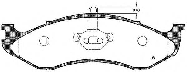 OPEN PARTS BPA046720 Комплект гальмівних колодок, дискове гальмо