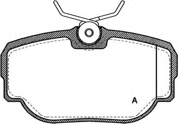 OPEN PARTS BPA057700 Комплект гальмівних колодок, дискове гальмо