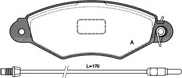 OPEN PARTS BPA064301 Комплект гальмівних колодок, дискове гальмо