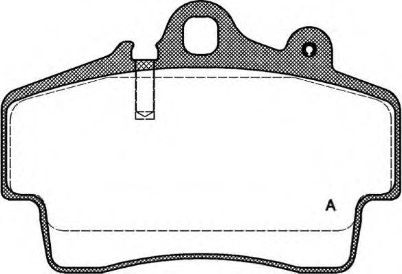 OPEN PARTS BPA065300 Комплект гальмівних колодок, дискове гальмо