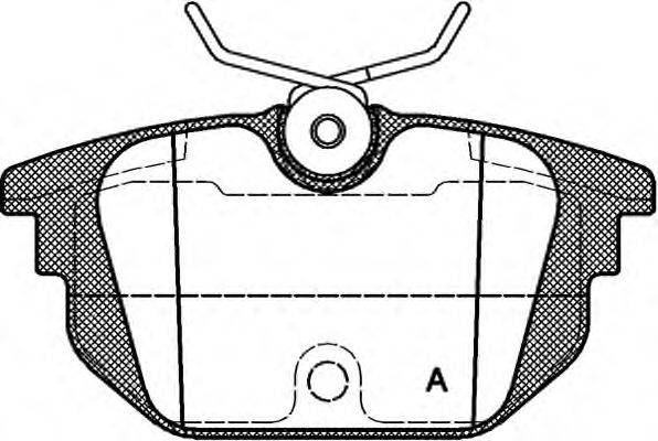 OPEN PARTS BPA069200 Комплект гальмівних колодок, дискове гальмо