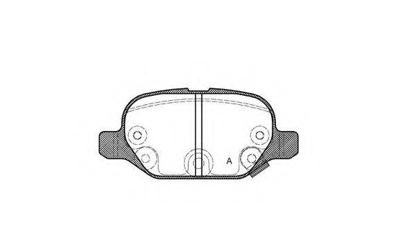 OPEN PARTS BPA072732 Комплект гальмівних колодок, дискове гальмо