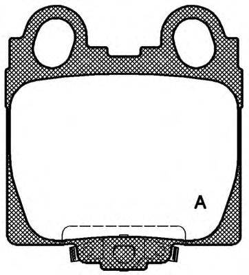 OPEN PARTS BPA074304 Комплект гальмівних колодок, дискове гальмо