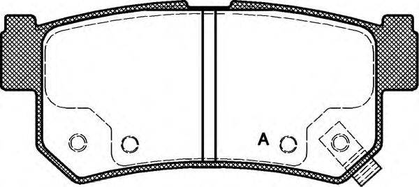 OPEN PARTS BPA074662 Комплект гальмівних колодок, дискове гальмо