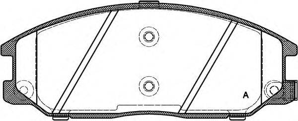 OPEN PARTS BPA077112 Комплект гальмівних колодок, дискове гальмо