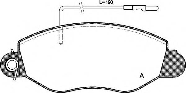 OPEN PARTS BPA077222 Комплект гальмівних колодок, дискове гальмо