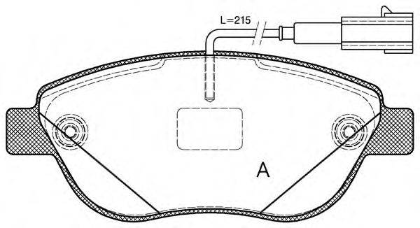 OPEN PARTS BPA085912 Комплект гальмівних колодок, дискове гальмо