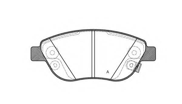 OPEN PARTS BPA085932 Комплект гальмівних колодок, дискове гальмо