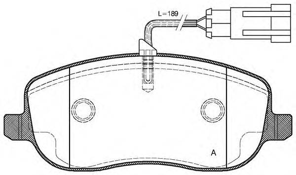 OPEN PARTS BPA087931 Комплект гальмівних колодок, дискове гальмо