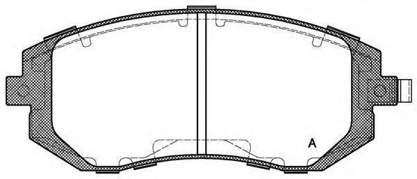 OPEN PARTS BPA095102 Комплект гальмівних колодок, дискове гальмо