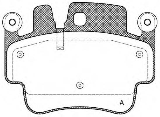 OPEN PARTS BPA098200 Комплект гальмівних колодок, дискове гальмо