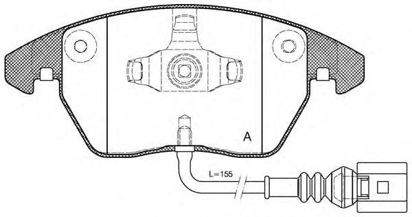 OPEN PARTS BPA103001 Комплект гальмівних колодок, дискове гальмо