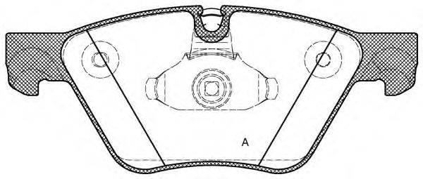 OPEN PARTS BPA105230 Комплект гальмівних колодок, дискове гальмо