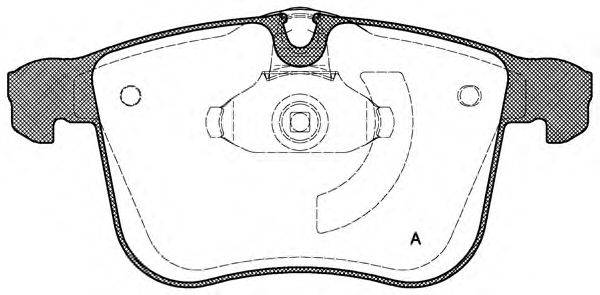 OPEN PARTS BPA105300 Комплект гальмівних колодок, дискове гальмо