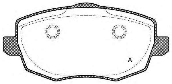 OPEN PARTS BPA109900 Комплект гальмівних колодок, дискове гальмо