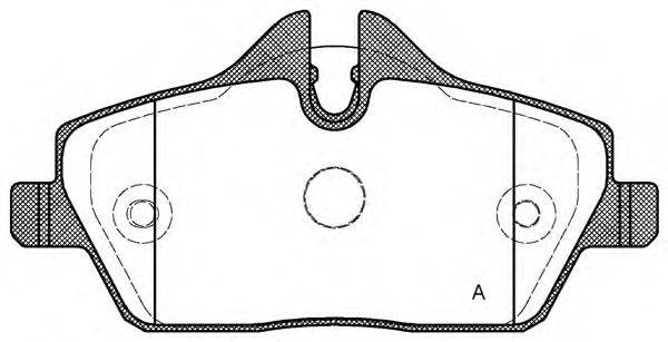 OPEN PARTS BPA113110 Комплект гальмівних колодок, дискове гальмо