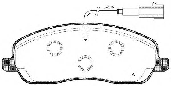 OPEN PARTS BPA114602 Комплект гальмівних колодок, дискове гальмо