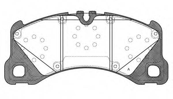 OPEN PARTS BPA134540 Комплект гальмівних колодок, дискове гальмо