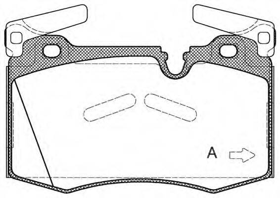 OPEN PARTS BPA137400 Комплект гальмівних колодок, дискове гальмо