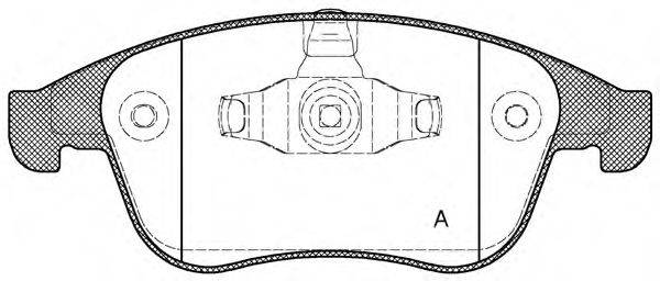 OPEN PARTS BPA138900 Комплект гальмівних колодок, дискове гальмо