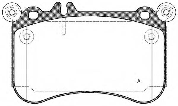 OPEN PARTS BPA146500 Комплект гальмівних колодок, дискове гальмо