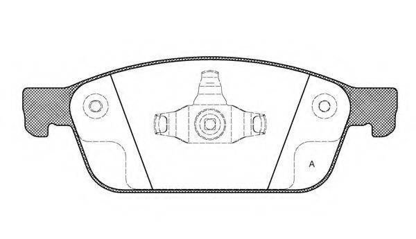 OPEN PARTS BPA151010 Комплект гальмівних колодок, дискове гальмо