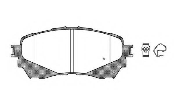 OPEN PARTS BPA153804 Комплект гальмівних колодок, дискове гальмо