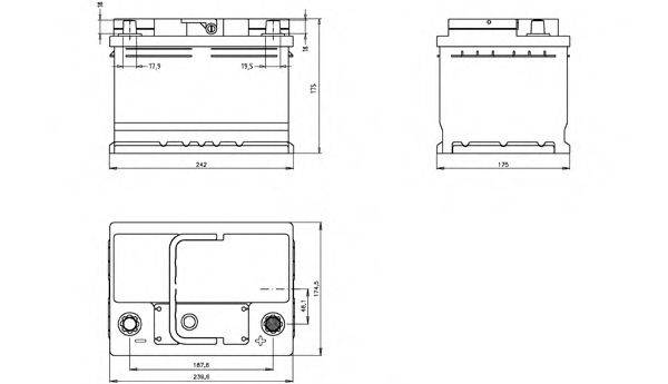 OPEN PARTS BT060L2B00 Стартерна акумуляторна батарея