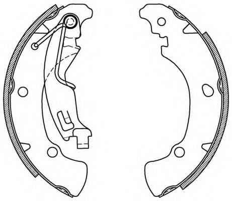 OPEN PARTS BSA201000 Комплект гальмівних колодок