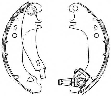 OPEN PARTS BSA202500 Комплект гальмівних колодок