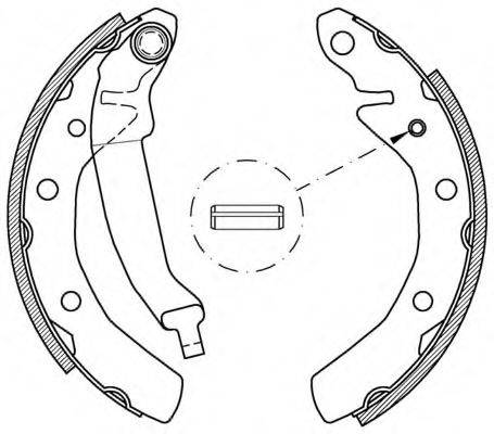 OPEN PARTS BSA203300 Комплект гальмівних колодок