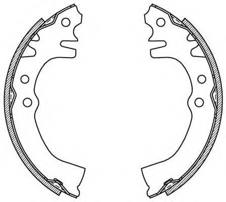 OPEN PARTS BSA208100 Комплект гальмівних колодок