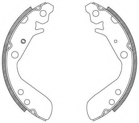 OPEN PARTS BSA208200 Комплект гальмівних колодок