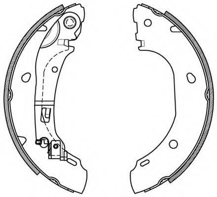 OPEN PARTS BSA208600 Комплект гальмівних колодок