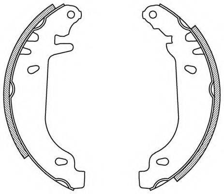 OPEN PARTS BSA208800 Комплект гальмівних колодок