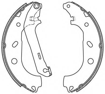 OPEN PARTS BSA209000 Комплект гальмівних колодок