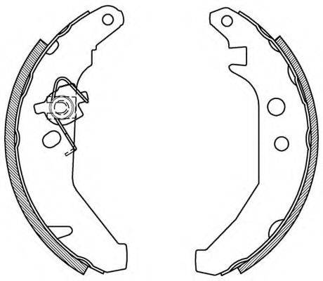 OPEN PARTS BSA210100 Комплект гальмівних колодок