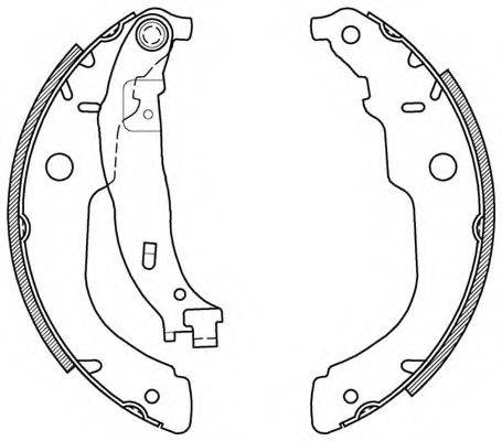 OPEN PARTS BSA211900 Комплект гальмівних колодок