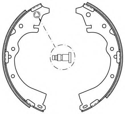 OPEN PARTS BSA214100 Комплект гальмівних колодок