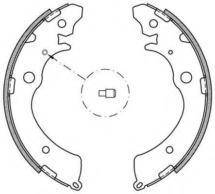 OPEN PARTS BSA214300 Комплект гальмівних колодок