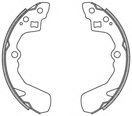 OPEN PARTS BSA214500 Комплект гальмівних колодок