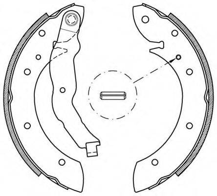 OPEN PARTS BSA214700 Комплект гальмівних колодок