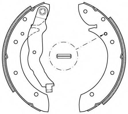 OPEN PARTS BSA214800 Комплект гальмівних колодок