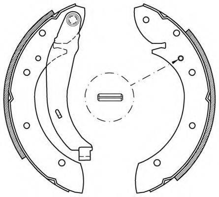 OPEN PARTS BSA214900 Комплект гальмівних колодок