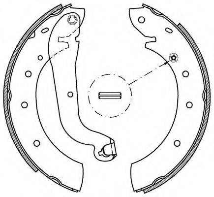 OPEN PARTS BSA217300 Комплект гальмівних колодок