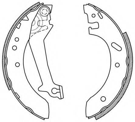 OPEN PARTS BSA217900 Комплект гальмівних колодок