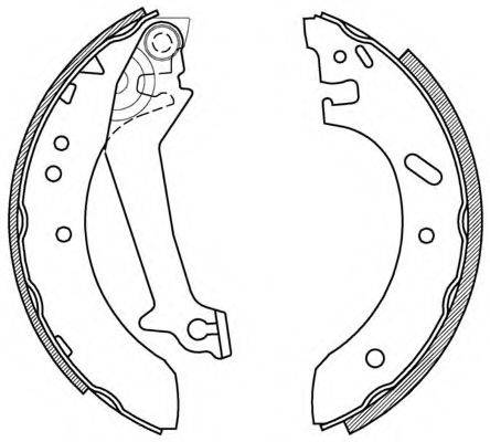 OPEN PARTS BSA218000 Комплект гальмівних колодок