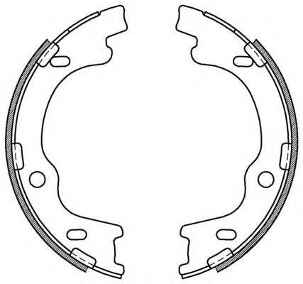 OPEN PARTS BSA218400 Комплект гальмівних колодок